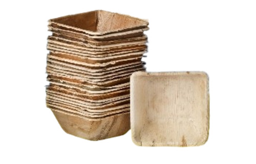 Pure Areca Leaf Bowl - Color: Natural Wood