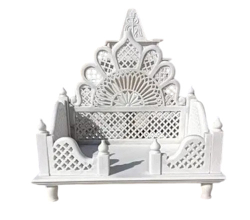 White Marble Singhasan