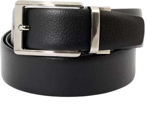 Men Black Leather Belt