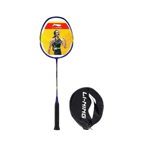 S Attk Badminton Racket - Color: Black