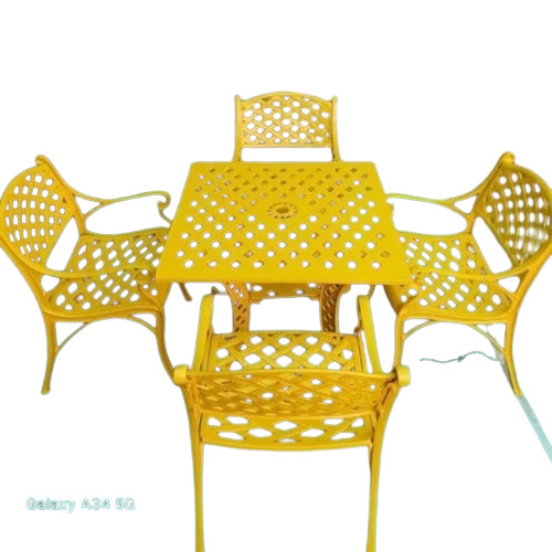 Cast Aluminum Resturant Table And Chair