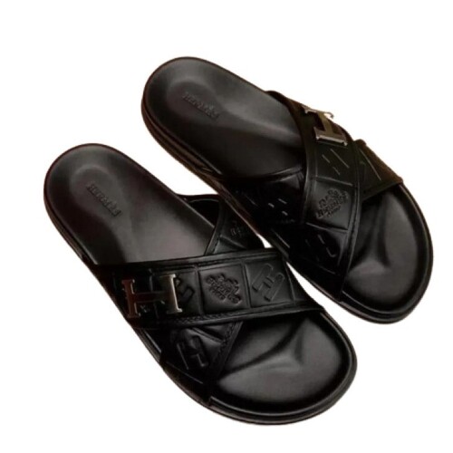 Leather Sandals - Color: Black