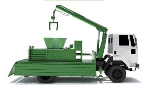 Scrap Baling Press - Color: Green