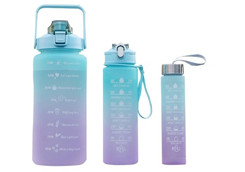 Plastic Straw Water Bottle