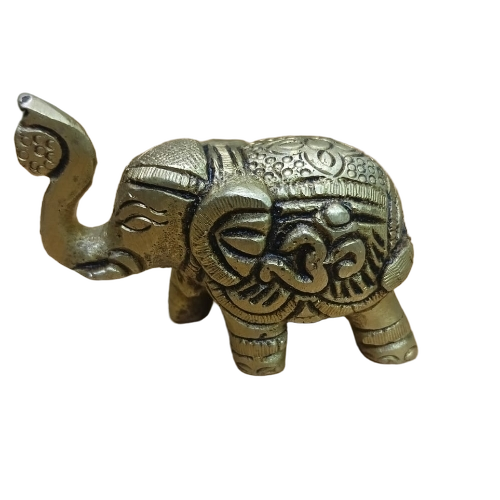 Solid Smooth Surface Brass Elephant