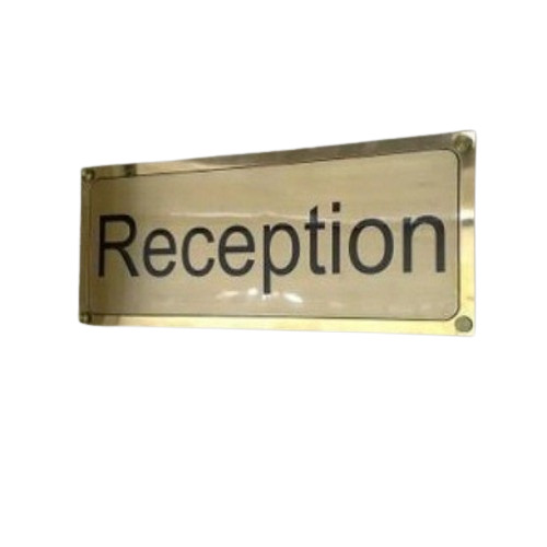 Golden Brass Name Plates - Material: Ceramic