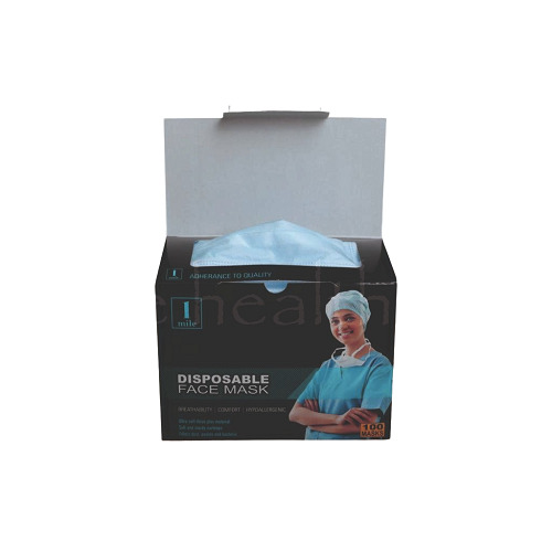 1mile 3ply 100 Pcs Box Face Mask Disposable