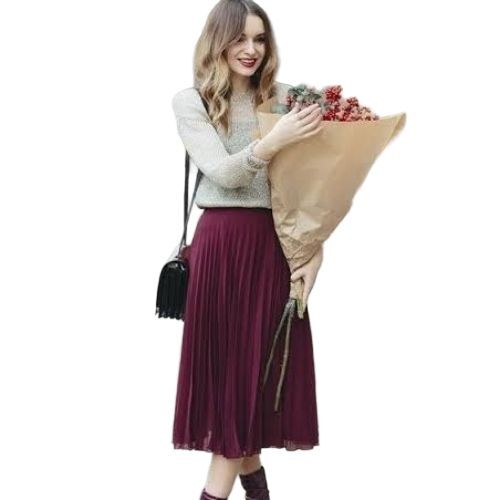 Ladies Printed Cotton Wrap Skirt