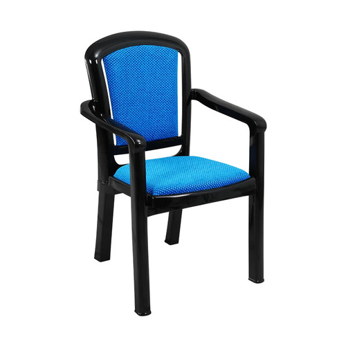 Plastic Plush Blue Chair