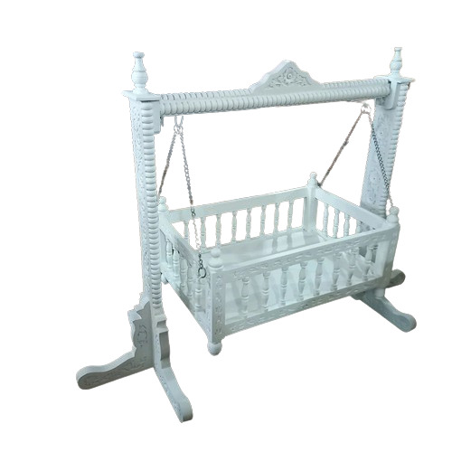 Sheesam Wooden Baby Cradle - Size: An