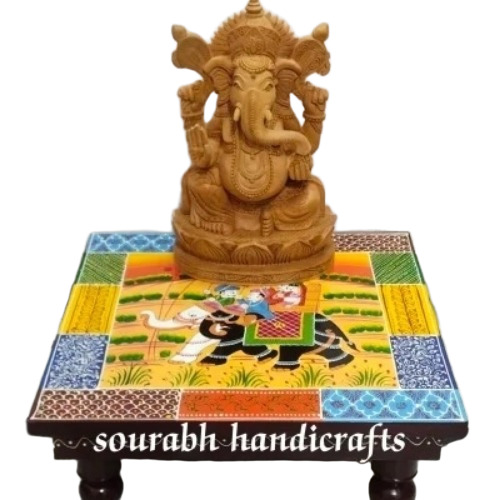 Wooden Pooja Chowki