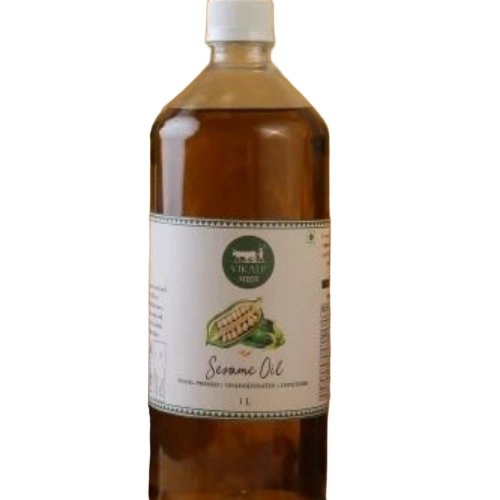 Organic Sesame Oil - Organic Sesame Seeds, Chemical Free | Natural Aroma, Rich Flavor, Smooth Texture, Antioxidant Rich