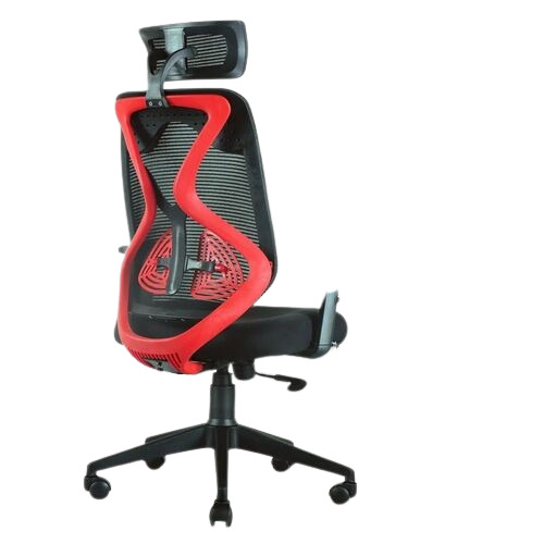 Red Black High Back Mesh Chair
