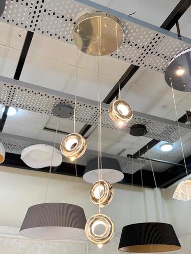 Led Ring Pendant Light - Color: Chrome / Polished Silver