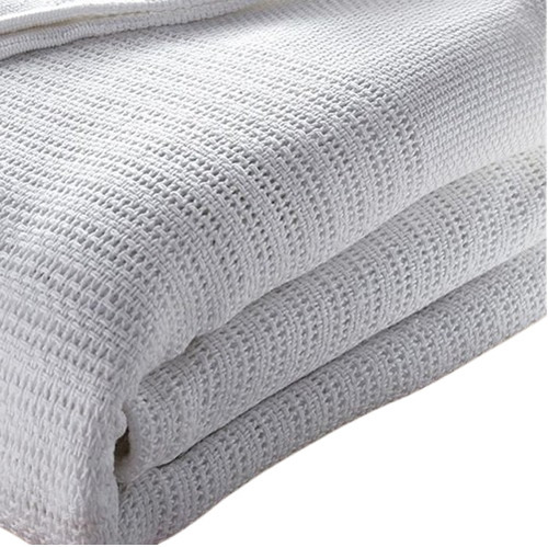 Hospital Cellular Blanket - Fabric Type: Waffle