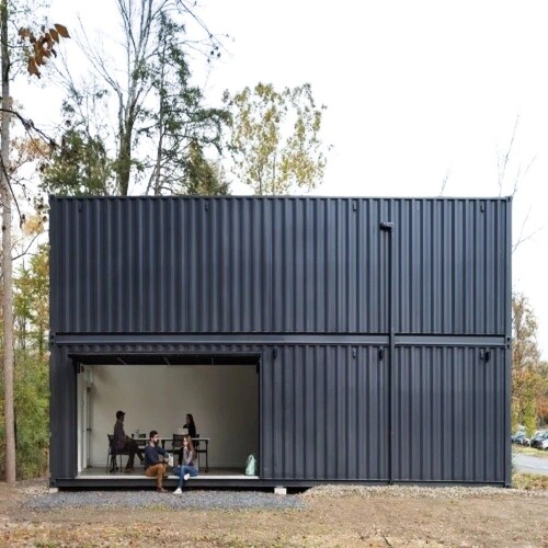 Steel Modular Portable Cabin - Color: Gray