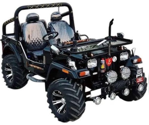 Diesel Engine Modified Jeep - Color: Black