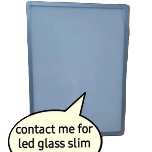 Glass Silver Led Acrylic Slim Frame