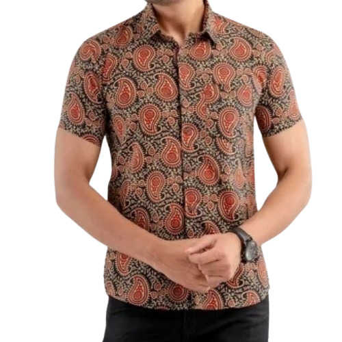 Men Printed Cotton Shirt