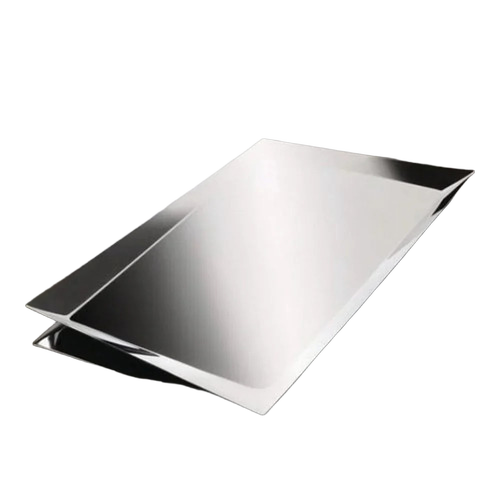 Mirror Finish Stainless Steel Sheet - Color: Silver