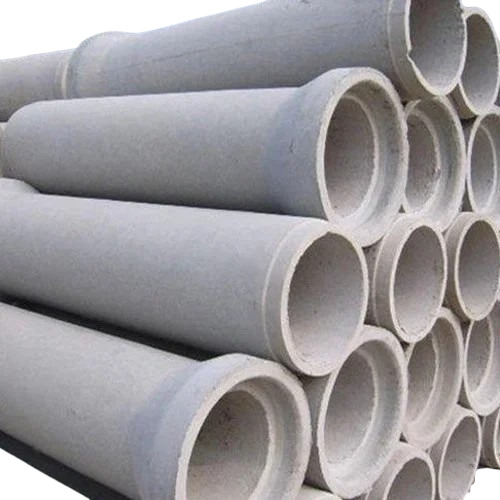 Round Concrete Pipes - Color: Gray