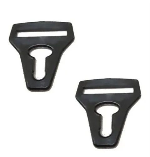 Plastic Adjustable Helmet Clip - Color: Black