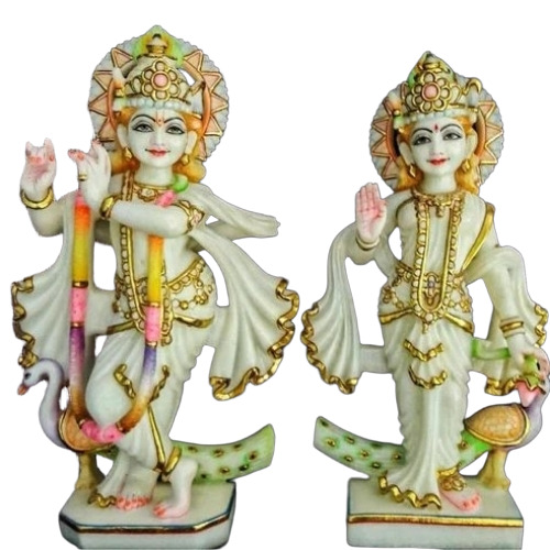 Marble Radha Krishana Statue