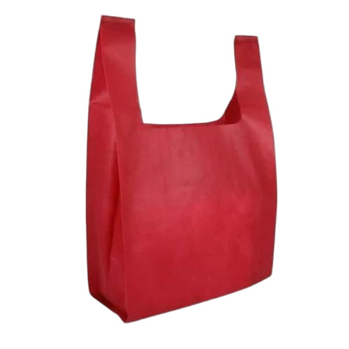 Red Non Woven U Cut Bag