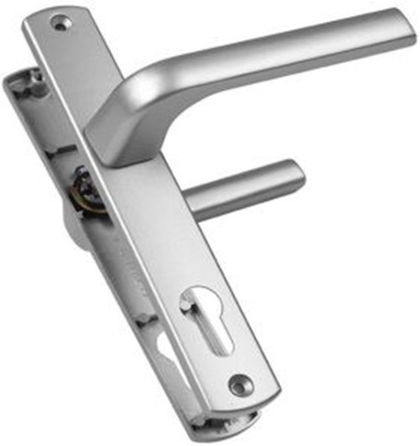 Polished Aluminum Door Lock - Color: Silver