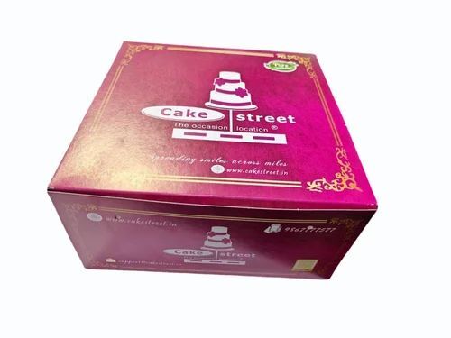 Square Printed Cake Box