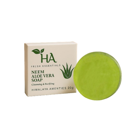 Transparent Neem Aloevera Hotel Soap - Color: Green