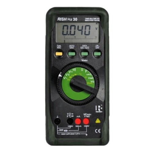 Digital Multimeter With Insulation Tester - Color: Black