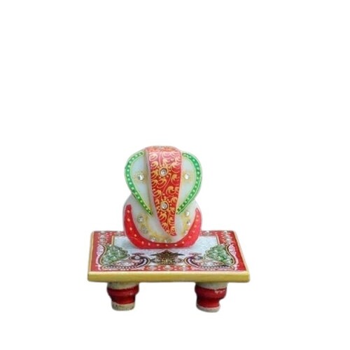 Lord Ganesha With Chowki - Color: Multi Color