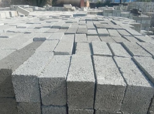 Grey Solid Concrete Block