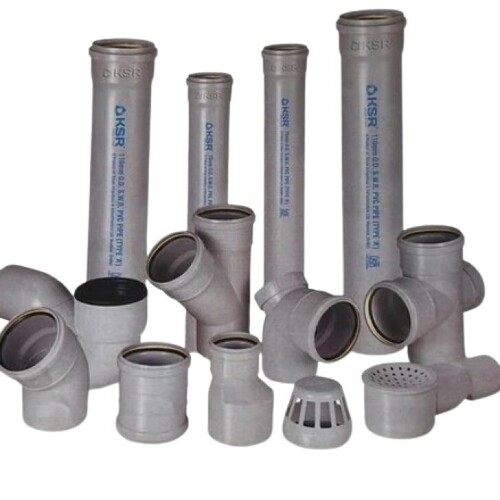 Pvc Swr Pipe Fitting - Color: Gray