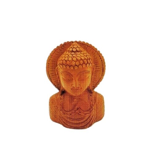 Handcrafted Wooden Buddha - Design Type: Traditional