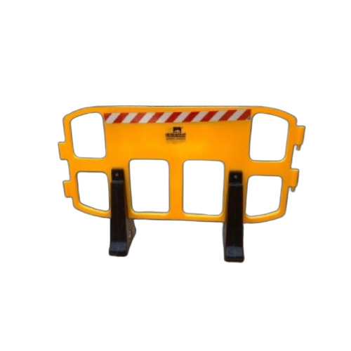 Plastic Road Safety Barricade - Color: Yellow