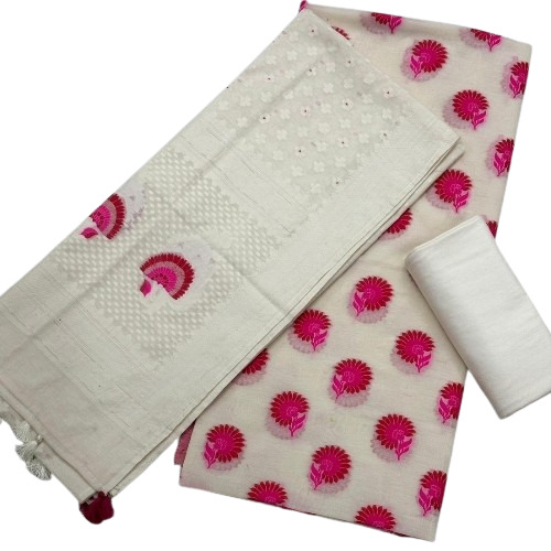 Banarasi Silk Suit 3 Piece Set