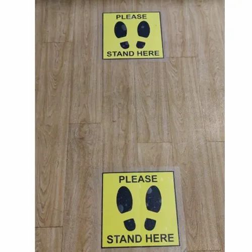 Footstep Floor Marking Sticker