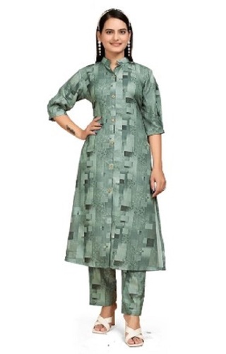 Rayon Women Kurti Pant Set