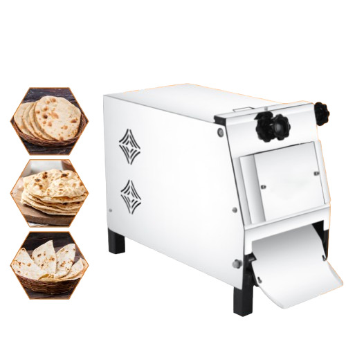 Stainless Steel Chapati Machine - Color: Silver