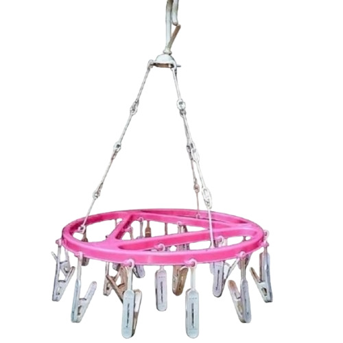 Clip Round Plastic Cloth Hanger