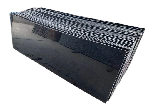 Black Granite - Polished Slab 15-20mm, Crack Resistant, Black Color, Flooring & Countertop