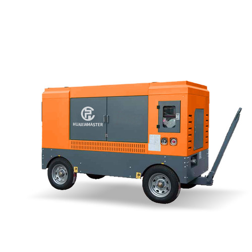 Low Noise Operation Air Compressor - Orange Gray Color Industrial Use | Strong Adaptability Energy Saving Durable Easy Operation Mobile