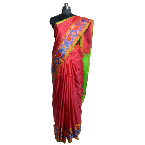 Pink Saree - Silk Material, All Size, Pink Color | Stylish, Comfortable, Modern Design, Ideal for Party Wear in Rainy and Spring Seasons
