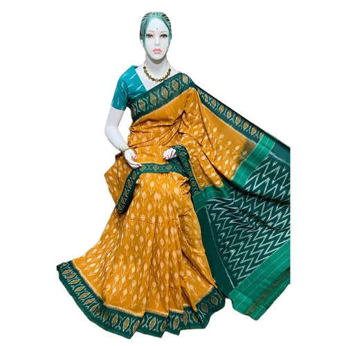 Yellow And Green Saree