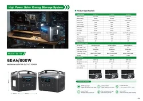 High Power Solar Energy storage System 60Ah/ 800W MAXIMUM INVERTER OUTPUT POWER Model: SL-63