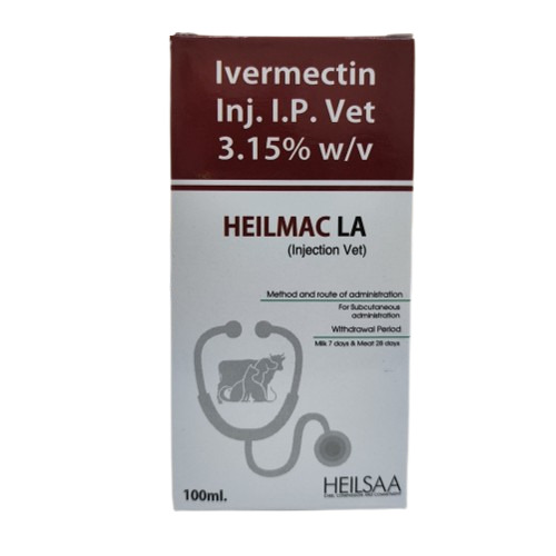 Heilmac La (Ivermectin Inj. I.P. Vet 3.15% W/V)