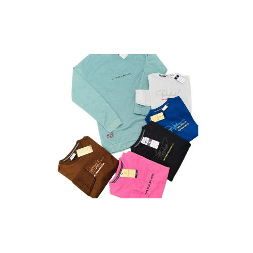 Full Sleeves Jacquard T-Shirt