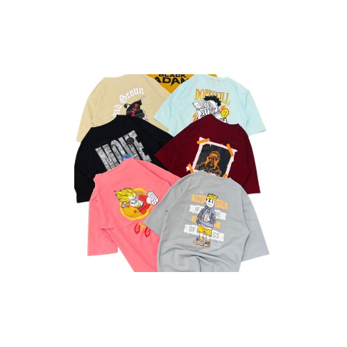 Printed O Neck Crepe T-Shirt